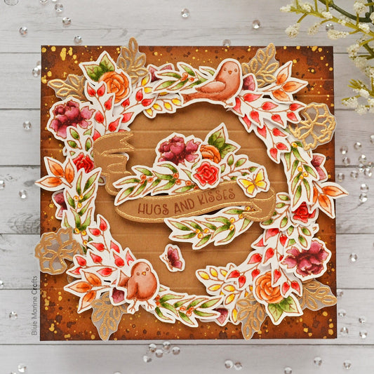 Beautiful Fall Wreath Card