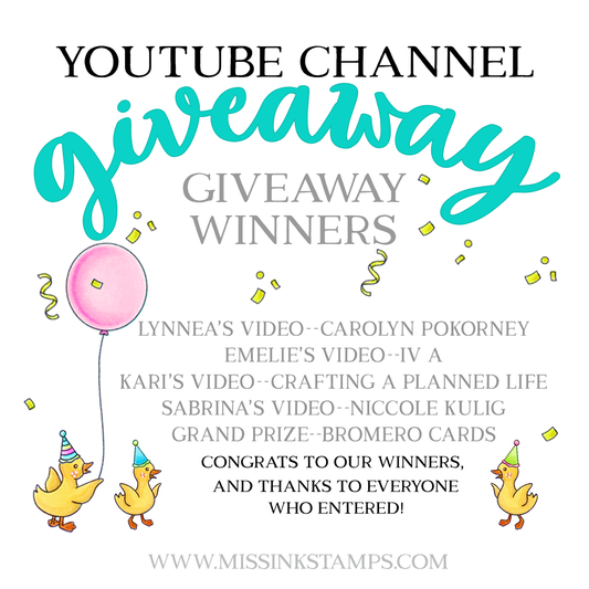 YouTube Channel Giveaway Winners