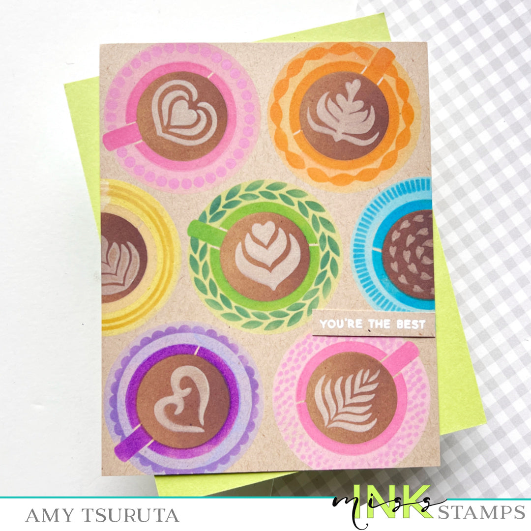 Latte Art Stencil Set – Miss Ink Stamps