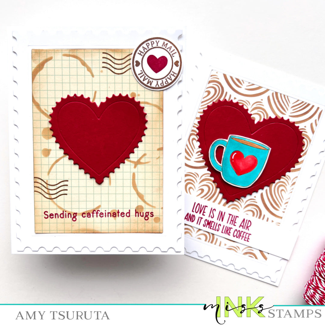 SWAK Postage Hearts