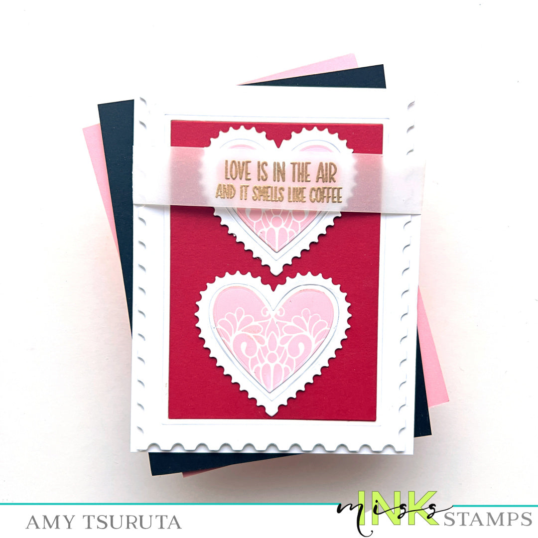 SWAK Postage Hearts